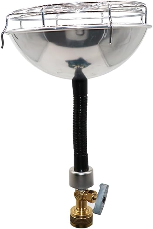 BLAZEAL Portable Propane Heater with Upgrade Catalytic Infrared Burner & Free-Bending Snake Hose for Outdoor and Indoor Tent Camping Space Patio Heater 1lb Small Propane Gas Tank Holder Garage Fishing