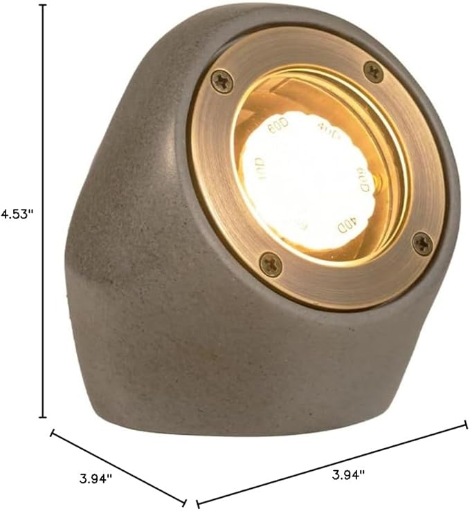 VOLT 12V Decorative Rock Outdoor Spotlight (Gray) for Low Voltage Landscape Lighting in Garden, Yard, Garden or Flower Bed