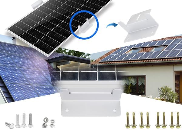 ECO-WORTHY 16 Units Solar Panel Mounting Brackets,Z Bracket Sets Lightweight Aluminum Corrosion-Free for RV, Trailer, Boat, Yachs, Wall and Other Off Gird Roof,4 Set of 4 Units - Image 7