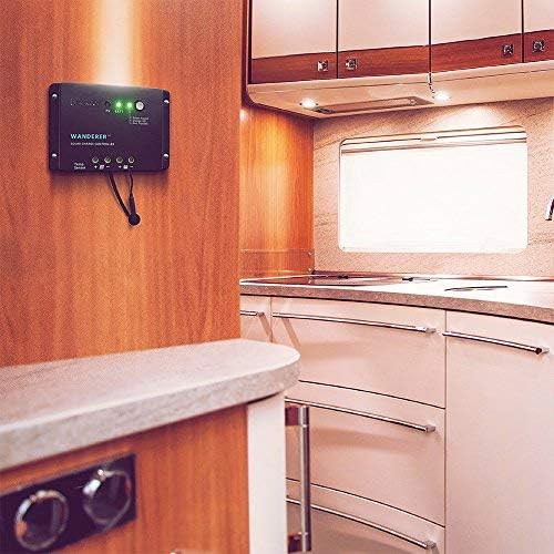 Renogy Wanderer Li 30A 12V PWM Negative Ground Solar Charge Controller Solar Panel Regulator w/ Temp Sensor Function Fit for Lithium, Sealed, Gel, and Flooded Batteries, Wanderer Li 30A - Image 8