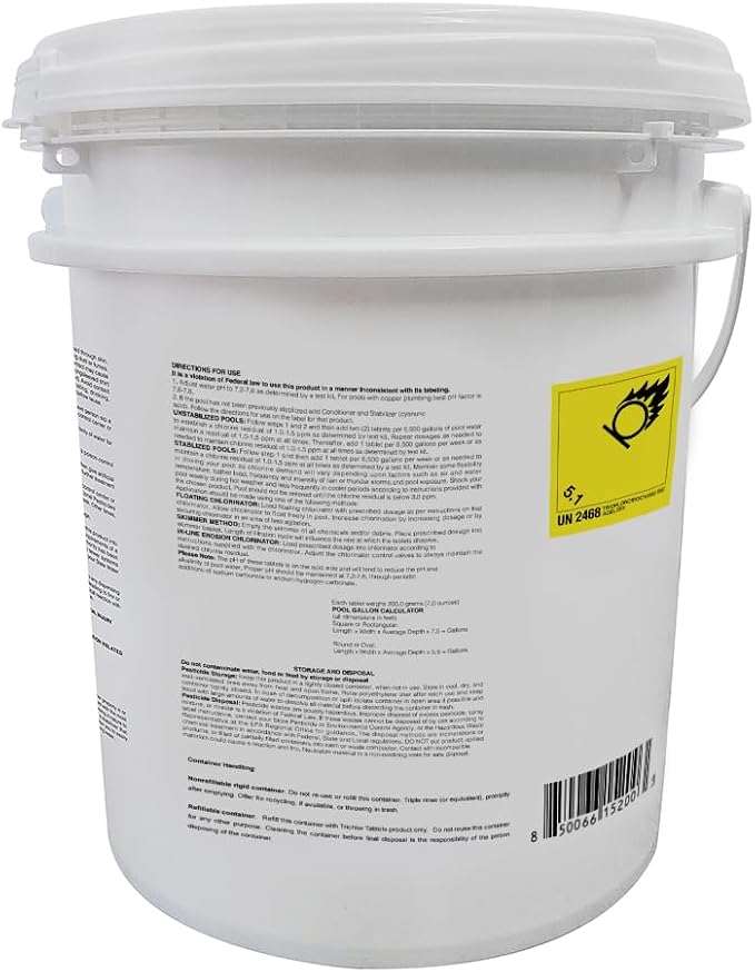 PROFELIZ Chlorine Tablets 3 Inch for Swimming Pools, Kills Bacteria and Stops Algae, Slow Dissolving,Exclusive Protective Packaging,Pool Chlorine Tablets,20lbs - Image 6