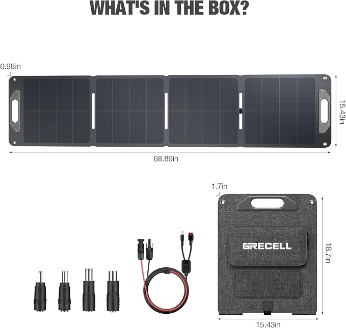 120W Portable Solar Panel for Power Station Generator, Ultra Light 5.7lbs, 25% High Efficiency IP65 Waterproof, 20V Foldable Solar Panel Charger for Camping, RV, Outdoor Use and Off-Grid Blackouts - Image 9