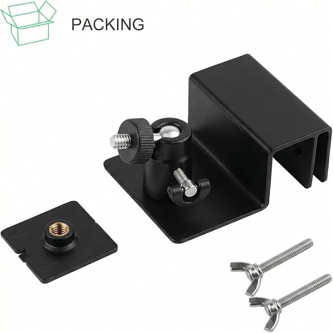 ALERTCAM Gutter Mount for Solar Panel, Adjustable Weatherproof Aluminum Alloy Mount Bracket, Perfect Angle to Get Adequate Sunlight (Black) - Image 7