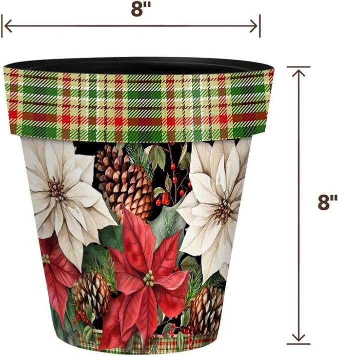 Briarwood Lane Mixed Poinsettias Small Planter