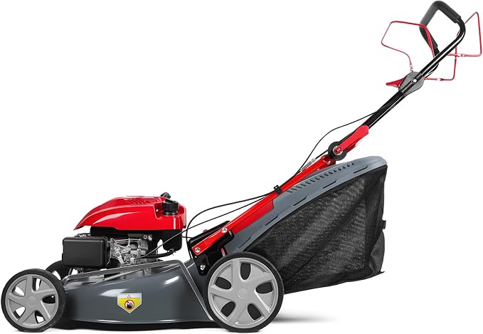 173cc self propelled Gas Lawn Mower Walk Behind Grass Cutter 20 inch Cutting Deck 60l Collection Bag Rear Wheel Drive Heavy Duty Yard Care Landscaping Tool Adjustable Height Patio Weed Trimming - Image 9