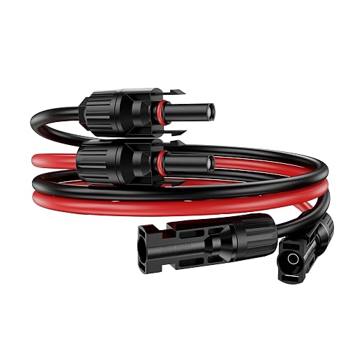 3Ft Solar Cable Solar Extension Cable,10AWG Solar Panel ExtensionCable with Female and Male Connectors,Waterproof Solar ExtensionCable Kit (Red and Black). - Image 8