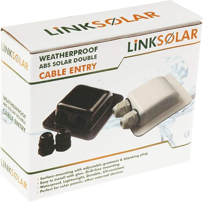 Weatherproof ABS Solar Double Cable Entry Gland for All Cable Types 2mm?? to 6mm?? for Solar Project on Rv, Campervan, Boat - Image 9