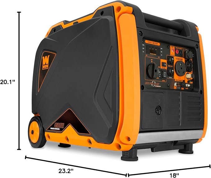 WEN DF451i Super Quiet 4500-Watt Electric Start Dual Fuel RV-Ready Portable Inverter Generator with Fuel Shut-Off - Image 9