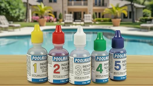 Poolmaster 23227 Replacement Indicator Solutions #1 - #5 For Spa or Swimming Pool Water Testing, Neutral, Small - Image 4