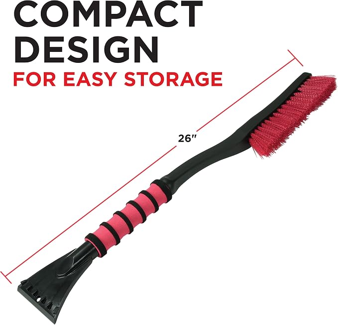 Mallory 532 Cool-Force 26” Snowbrush with Ice Scraper for Cars, 2 Pack - Image 8