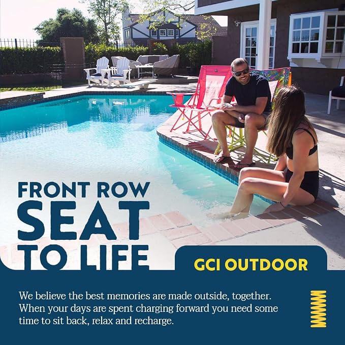 GCI Outdoor Comfort Pro Rocker Camping Chair | Portable Folding Rocking Chair with Durable Armrests & Drink Holder — Sweet Tea - Image 6