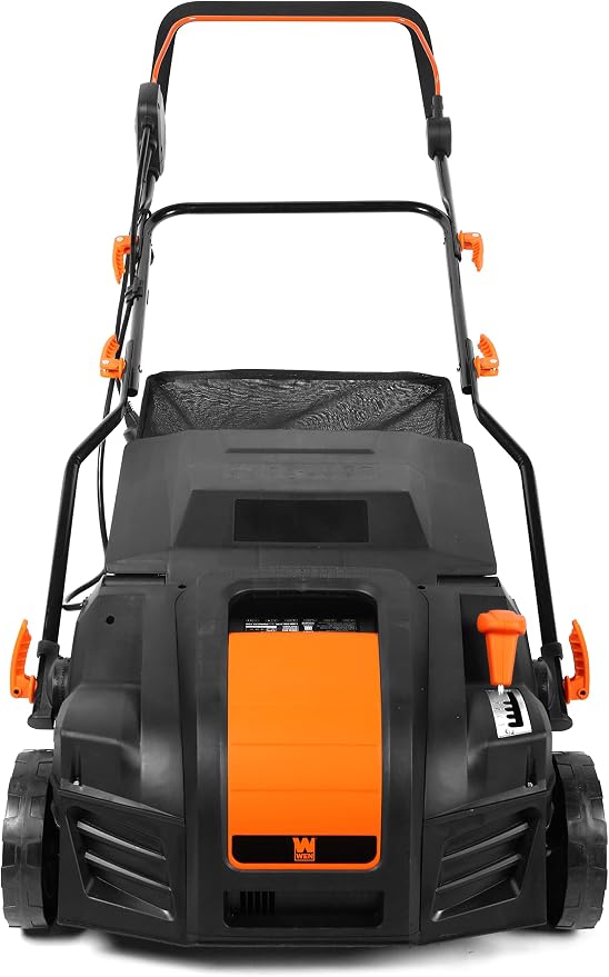 WEN DT1516 16-Inch 15-Amp 2-in-1 Electric Dethatcher and Scarifier with Collection Bag, Black - Image 10