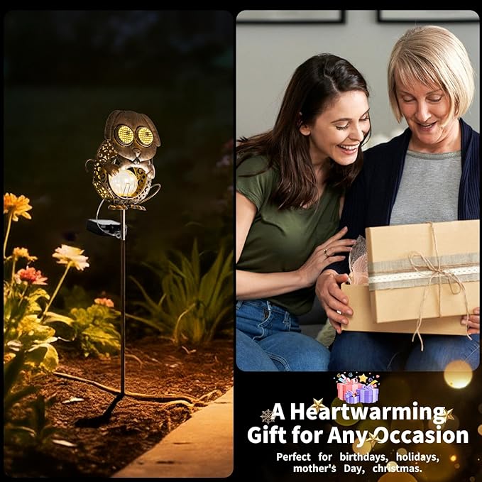 Solar Lights Outdoor Decor, Solar Dog Yard Decorations Outdoor, Garden Decorative, IP65 Waterproof, Gifts for Women Mom, for Yard Patio Lawn Pathway Landscape