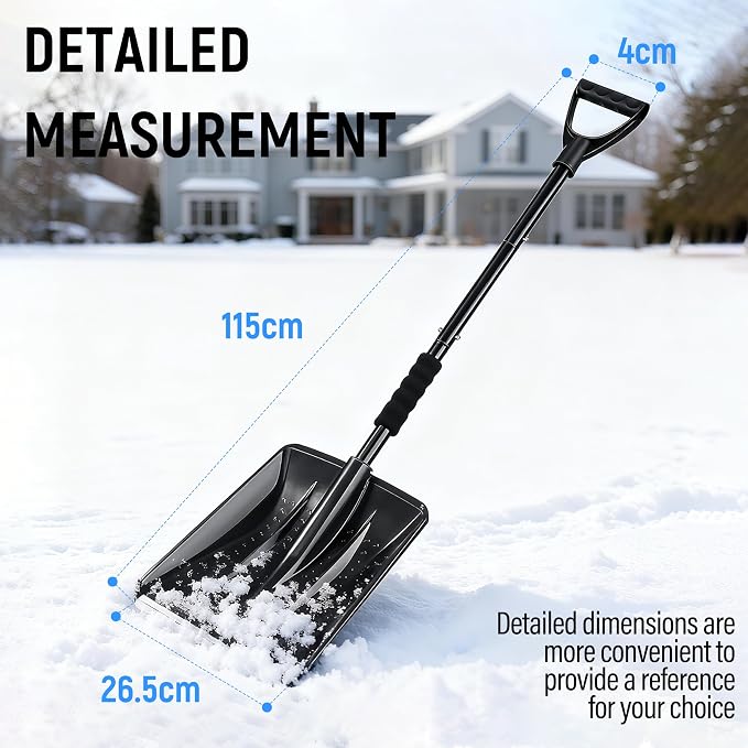Cordless Snow Shovel,Frost-Resistant Shell,Adjustable Snow Guide - Image 7
