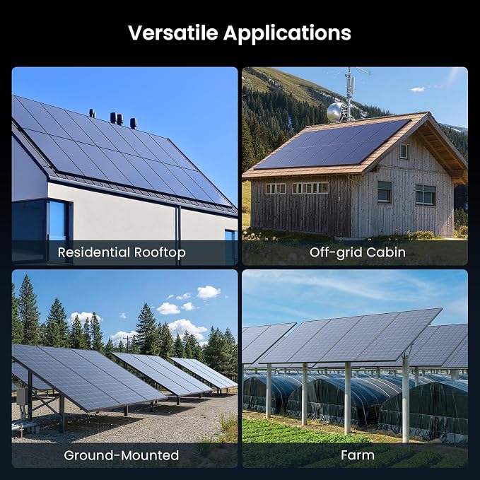 450W Bifacial Solar Panel 2-Pack (900W Total), N-Type 16BB Double Glass Monocrystalline, Anti-Shade Dual-Module Design, 25% High Efficiency Solar Cells for Home Rooftop, RV, Off-Grid System - Image 10