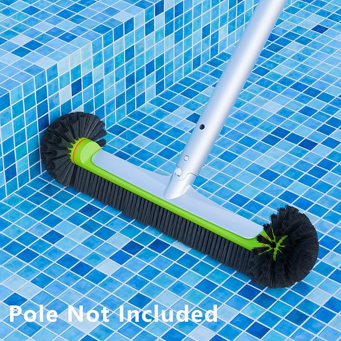 Sepetrel Pool Brush Head for Cleaning Walls,Heavy Duty Inground/Above Ground Swimming Pool Round Scrub Brushes with Premium Strong Bristle & Reinforced Aluminium Back - Image 7
