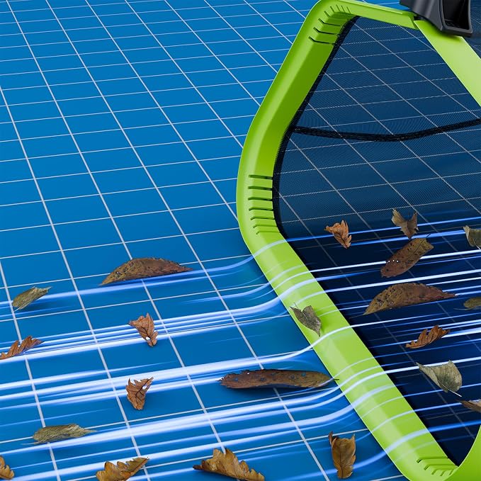 Sepetrel Pool Net,20 Inch Professional Swimming Pool Leaf Skimmer Nets for Cleaning with Nylon Deep Bag,Heavy Duty Aluminum Frame & Handle Rake(Pole Not Included) - Image 7