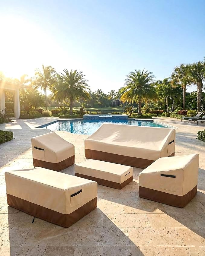 Outdoor Chair Covers Waterproof, 600D Oxford Heavy Duty Patio Furniture Covers for Swivel Lounge, Rocking & Adirondack Chairs, All-Season Weather Protection UV Fade Resistant,30W x 34D x 36H in,2-Pack - Image 9