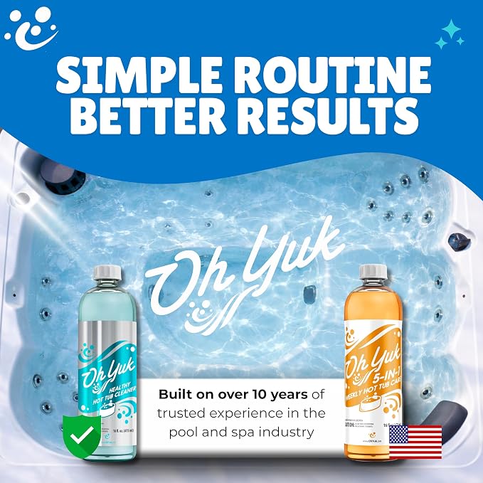 Oh Yuk Healthy Hot Tub Cleaner, Hot Tub Cleaner for Indoor and Outdoor Hot Tubs and Spas - 16 Ounces - Image 8