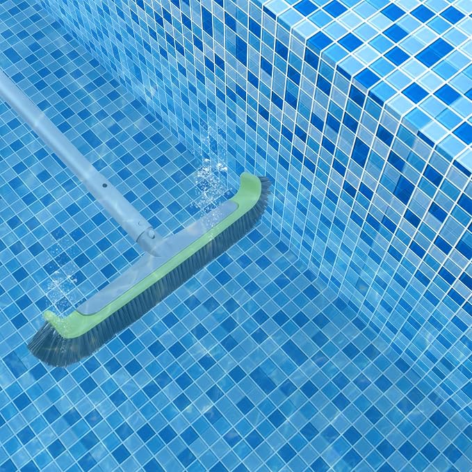 Sepetrel 17.5" Pool Brush Head for Cleaning Walls,Heavy Duty Inground/Above Ground Swimming Pool Scrub Brushes with Premium Strong Bristle & Reinforced Aluminium Back - Image 7