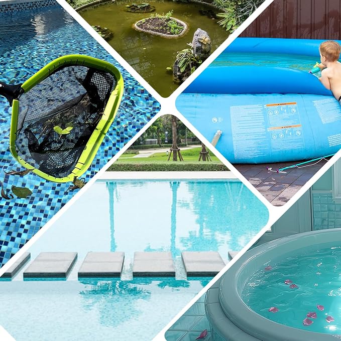 Sepetrel Pool Net,Professional Swimming Pool Leaf Skimmer Nets for Cleaning with Double-Layer Deep Big Bag,Heavy Duty Aluminum Frame & Handle Rake(Pole Not Included) - Image 6