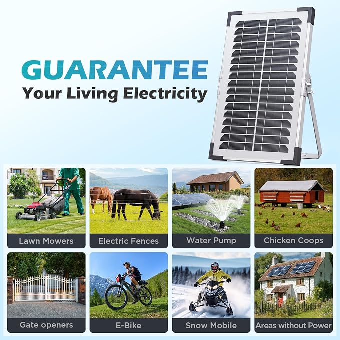 15W Solar Battery Maintainer, 2PCS 7.5W 12V Waterproof Solar Battery Charger with Smart Controller, Low-Iron Tempered Glass Solar Panel for 12V LiFePO4 Battery Dump Trailer Automotive Boat - Image 9