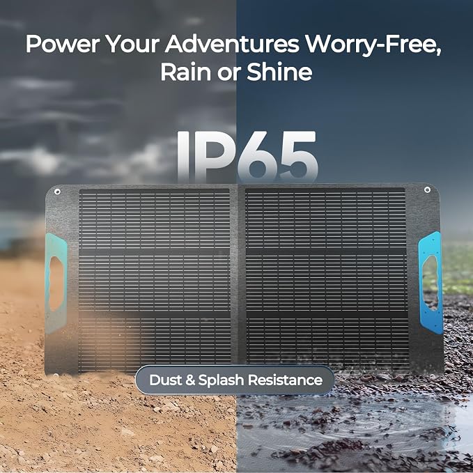 Renogy 100 Watt Solar Panel, N-Type 100W Portable Solar Panels w/Kickstands, Foladable 25% High Efficiency Solar Charger for Power Station, USB-A&Type-C Output, for Camping, RV, SUV, Off-Grid Outdoor - Image 9