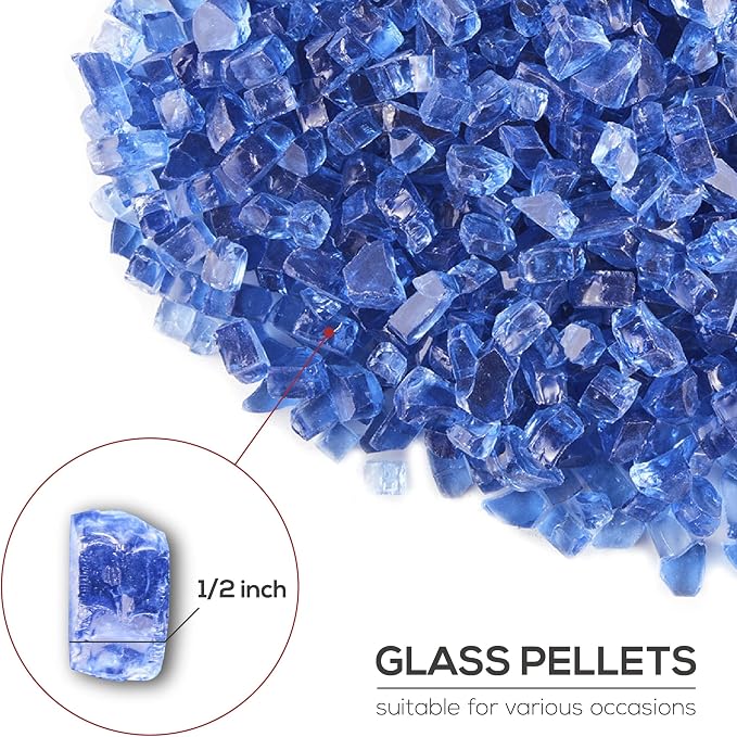 HeatPro Fir Pit Glass,Black Reflective - Image 9