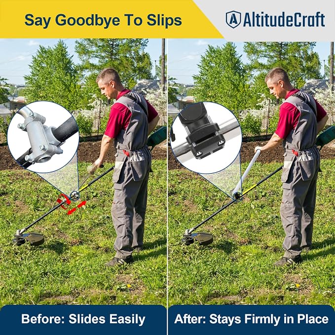2-Pack Weed Eater Handle, Ergonomic String Trimmer Handle Extensions, Back Saver Lawn Trimmer Grips - Universal Weedeater Handle for Effortless Yard Maintenance (Patented) - Image 9
