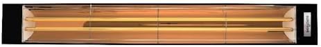 Eurofase Heating 6000 Watt Electric Infrared Dual Element Heater-240 Voltage-Black Finish-No Fascia Decorative Fascia