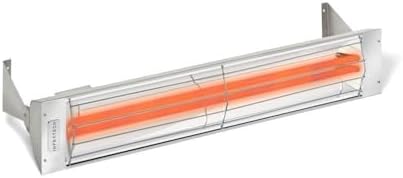 Infratech WD4024SS Dual Element - 4000 Watt Electric Patio Heater, Choose Finish: Stainless Steel