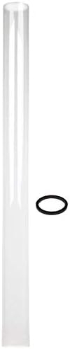 Golden Flame Resort Model 49,000 BTU NATURAL GAS Glass-Tube Flame Patio Heater in Rich-Mocha Matte Finish with Mobility Wheels and Protective Cover