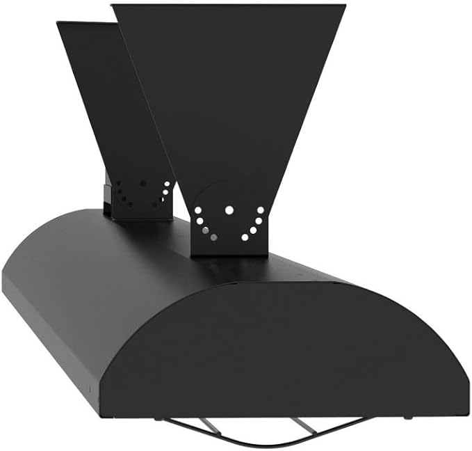 Eurofase Heating 6000 Watt Electric Infrared Dual Element Heater-240 Voltage-Black Finish-No Fascia Decorative Fascia