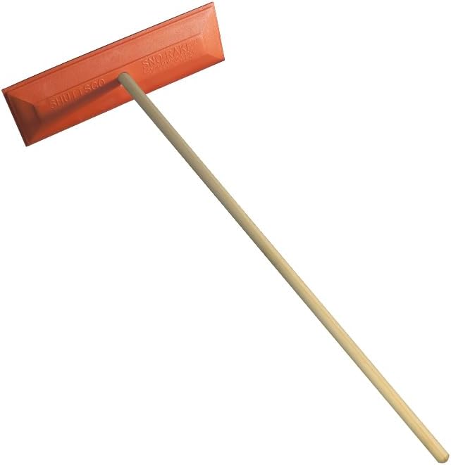 Snow Rake/Snow Broom with Pole - 48” Pole with 18" Head. - Auto Dealer Quality Shuttsco USA! #105 Commercial Grade by Unknown