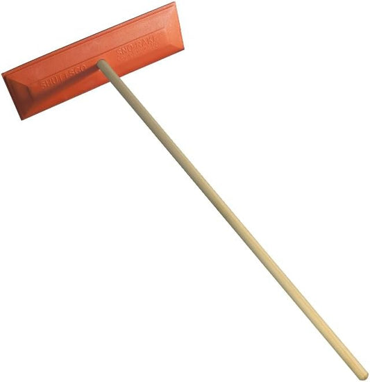 Snow Rake/Snow Broom with Pole - 48” Pole with 18" Head. - Auto Dealer Quality Shuttsco USA! #105 Commercial Grade by Unknown