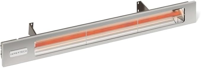 Infratech SL Series Slimline Single Element Anodized Aluminum 42.5" 2400W Matte Black Outdoor Heater