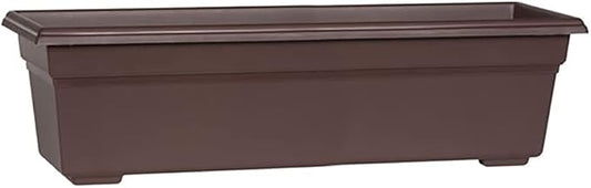 Root & Vessel 16243, Brown, Countryside Flower Box Planter, 24-Inch