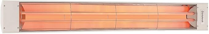 Eurofase Heating 6000 Watt Electric Infrared Dual Element Heater-240 Voltage-White Finish-No Fascia Decorative Fascia