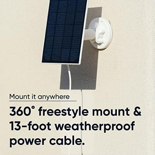 WYZE Solar Panel - Compatible with Wyze Cam Outdoor v1/v2 and Battery Cam Pro, Continuous Power with 2.5W 5V Charging - Image 2