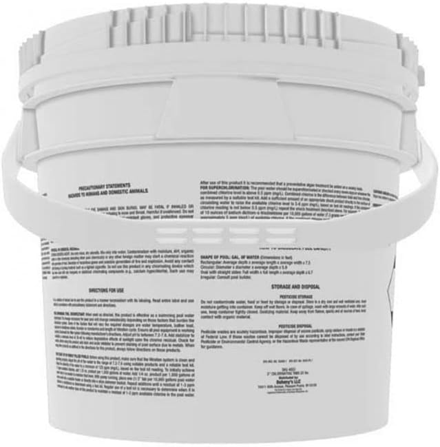 Doheny’s 3-Inch Stabilized Chlorine Tablets for Sanitizing Swimming Pools | 99% Pure Tri-Chlor, 90% Available Chlorine | Long-Lasting, UV-Protected, Slow-Dissolving | Individually Wrapped 10lb Bucket - Image 9