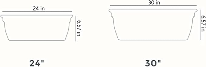 The HC Companies ECW30000A10 Indoor Outdoor 30 Inch Eclipse Series Window Flower Garden Ornamental Planter Box with Removable Attached Saucer, White