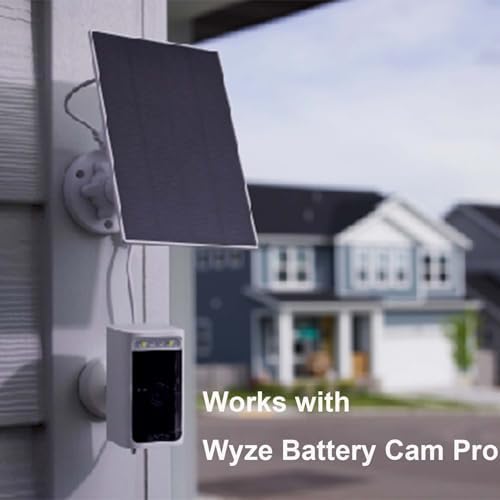 WYZE Solar Panel - Compatible with Wyze Cam Outdoor v1/v2 and Battery Cam Pro, Continuous Power with 2.5W 5V Charging - Image 5