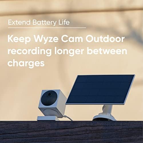 WYZE Solar Panel - Compatible with Wyze Cam Outdoor v1/v2 and Battery Cam Pro, Continuous Power with 2.5W 5V Charging - Image 4