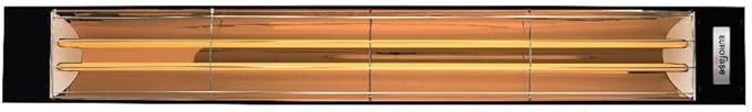 Eurofase Heating 6000 Watt Electric Infrared Dual Element Heater-240 Voltage-Black Finish-No Fascia Decorative Fascia