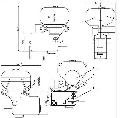Gas Patio Heater Anti Tilt Tip Over Switch Fits for Patio and Room Heater Garden Outdoor (Anti Tilt FD4 Dump Switch)