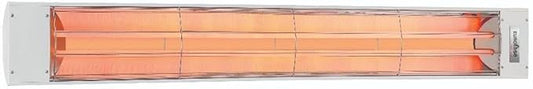 Eurofase Heating 6000 Watt Electric Infrared Dual Element Heater-240 Voltage-White Finish-No Fascia Decorative Fascia