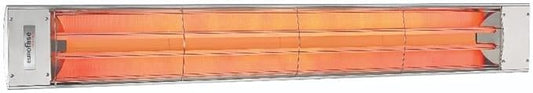 Eurofase Heating 6000 Watt Electric Infrared Dual Element Heater-240 Voltage-Stainless Steel Finish-No Fascia Decorative Fascia