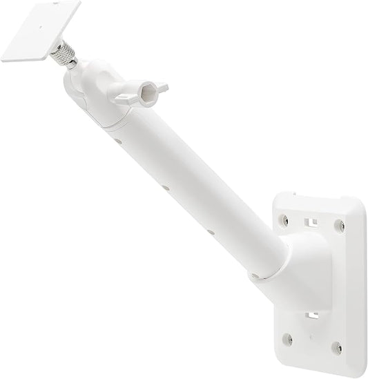 Holicfun Universal Solar Panel Wall Mount for Ring, Eufy, Arlo, Wyze, Reolink Solar Panels and More, Extended Mounting Arm, Multi-Angle Adjustable (White) by Holicfun