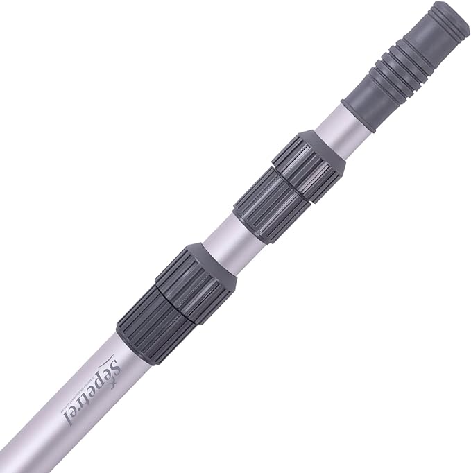 Sepetrel Pool Pole - Professional 15 Foot Telescoping Swimming Pool Cleaning Poles,Adjustable Telescopic Pole,for Skimmer Net,Brush,Vacuum Head by Sepetrel