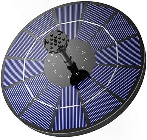 AISITIN 3.5W Solar Fountain Pump Built-in 1500mAh Battery, Bird Bath Fountain with 6 Nozzles, Solar Floating Water Pump for Bird Bath, Fish Tank, Pond, Pool, Garden and Outdoor